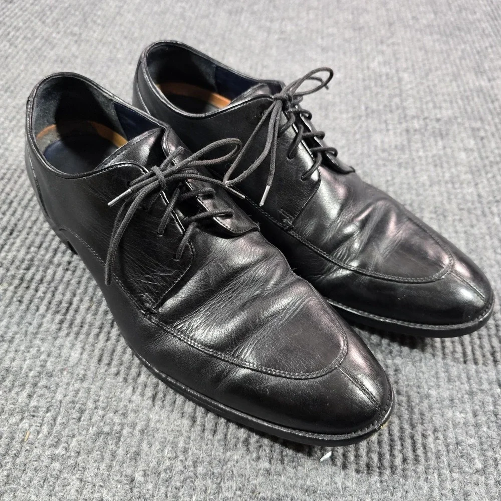 Cole Haan Shoes‎ Mens Size 11 Black Leather Oxford Dress Lennox Hill C11627